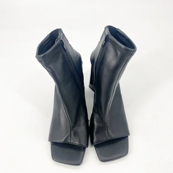 Steve Madden Transfer Peep Toe Bootie Sz 8.5 - Picture 3 of 7